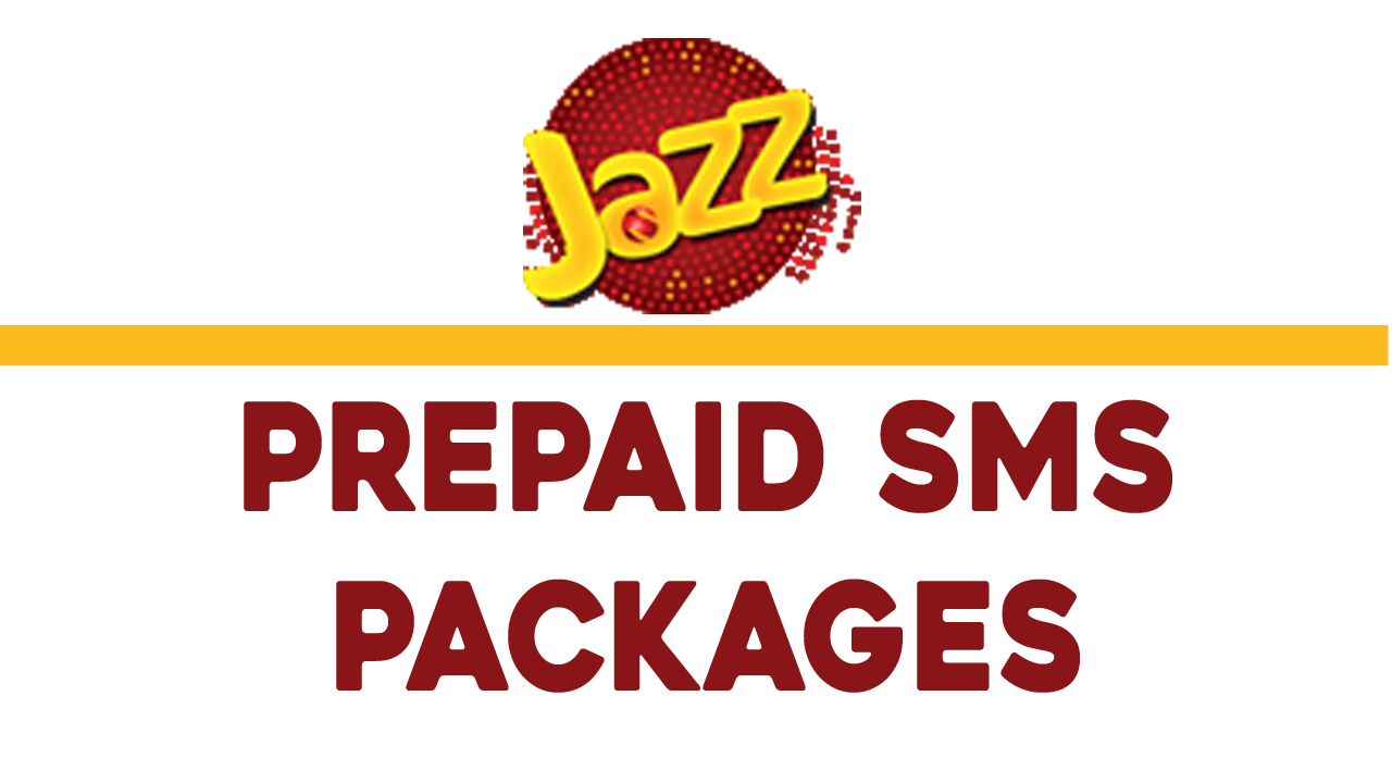 Jazz Prepaid SMS Packages