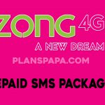 zong prepaid SMS packages