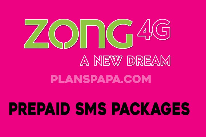 zong prepaid SMS packages