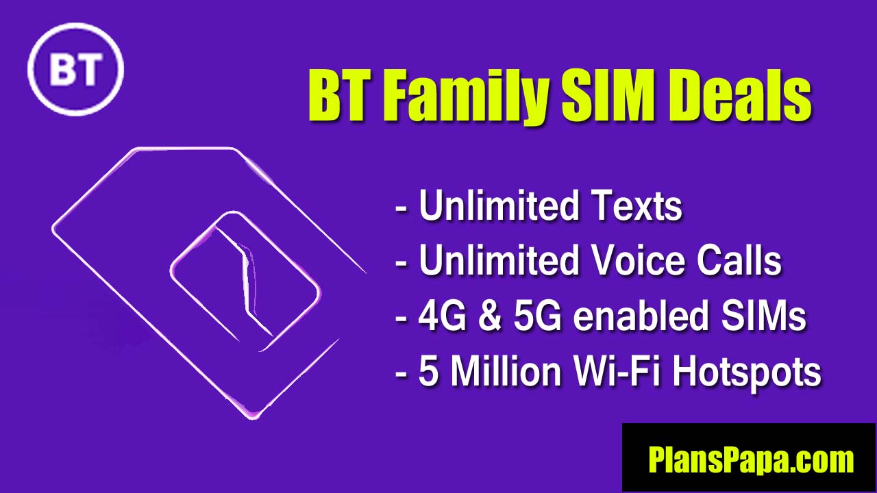 BT Family SIM Deals 2021