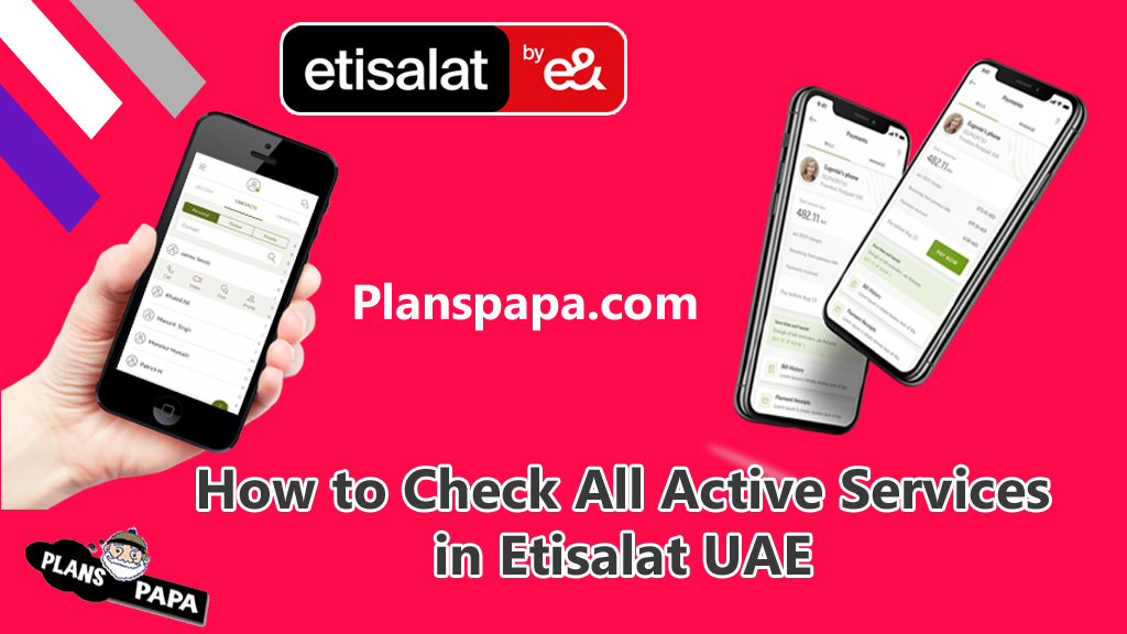 How to Check All Active Services in Etisalat UAE