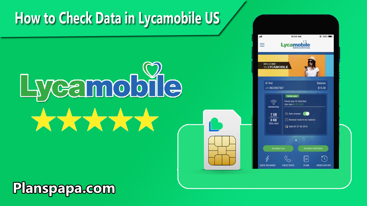 How to Check Lycamobile Internet Data Balance in US