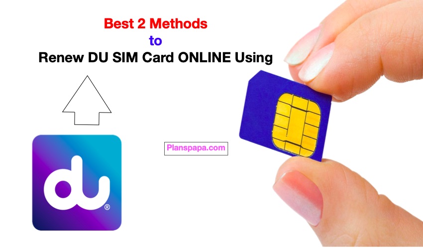 How to renew DU SIM card online UAE