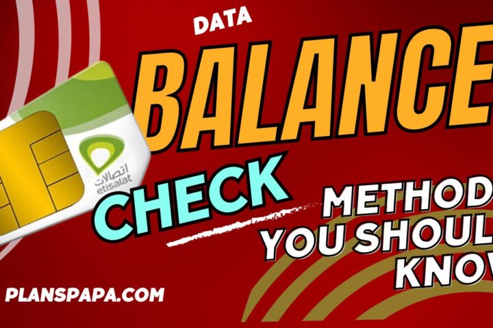 How to Check Data Balance on Etisalat